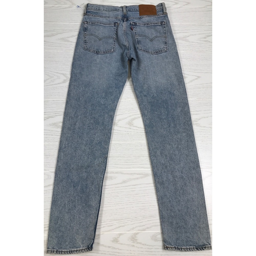 Levi's 510 Slim Jeans Mens 30x30 Premium Stone Washed Blue Straight Cotton Blend